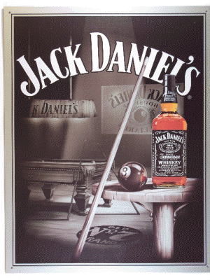 JACK DANIELS POOL ROOM 40x30