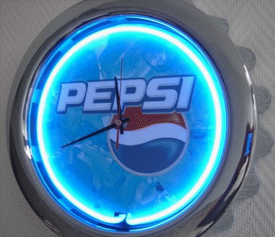 Pepsi Ice neon zegar